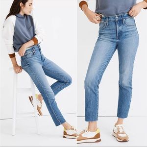 Madewell The Perfect Vintage Jean in Enmore Wash Raw-Hem Edition  24